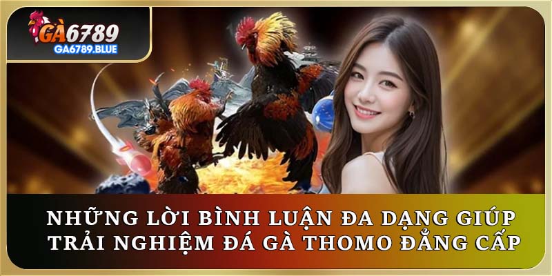 Những lời bình luận đa dạng giúp trải nghiệm đá gà Thomo đẳng cấp